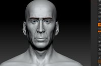 nicolas cage Male Head