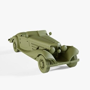 Mercedes-Benz 540K Roadster 1936 3D model