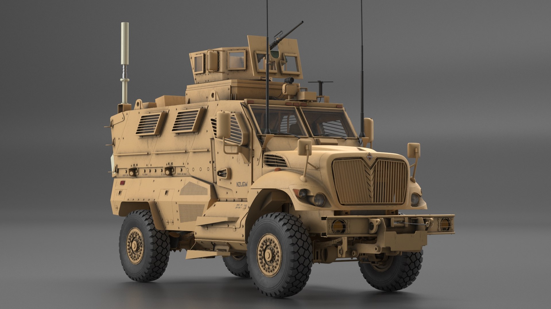 3D International MaxxPro Armored Fighting Vehicle https://p.turbosquid.com/ts-thumb/hx/kLdU2Y/n5/internationalmaxxproarmoredfightingvehicle3dsmodel008/jpg/1669596923/1920x1080/fit_q87/622f58b77080cf1a64b40c5d12bead6ed4f5ec54/internationalmaxxproarmoredfightingvehicle3dsmodel008.jpg