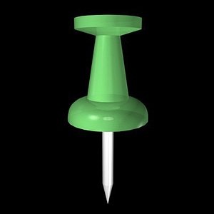 3d model push pin