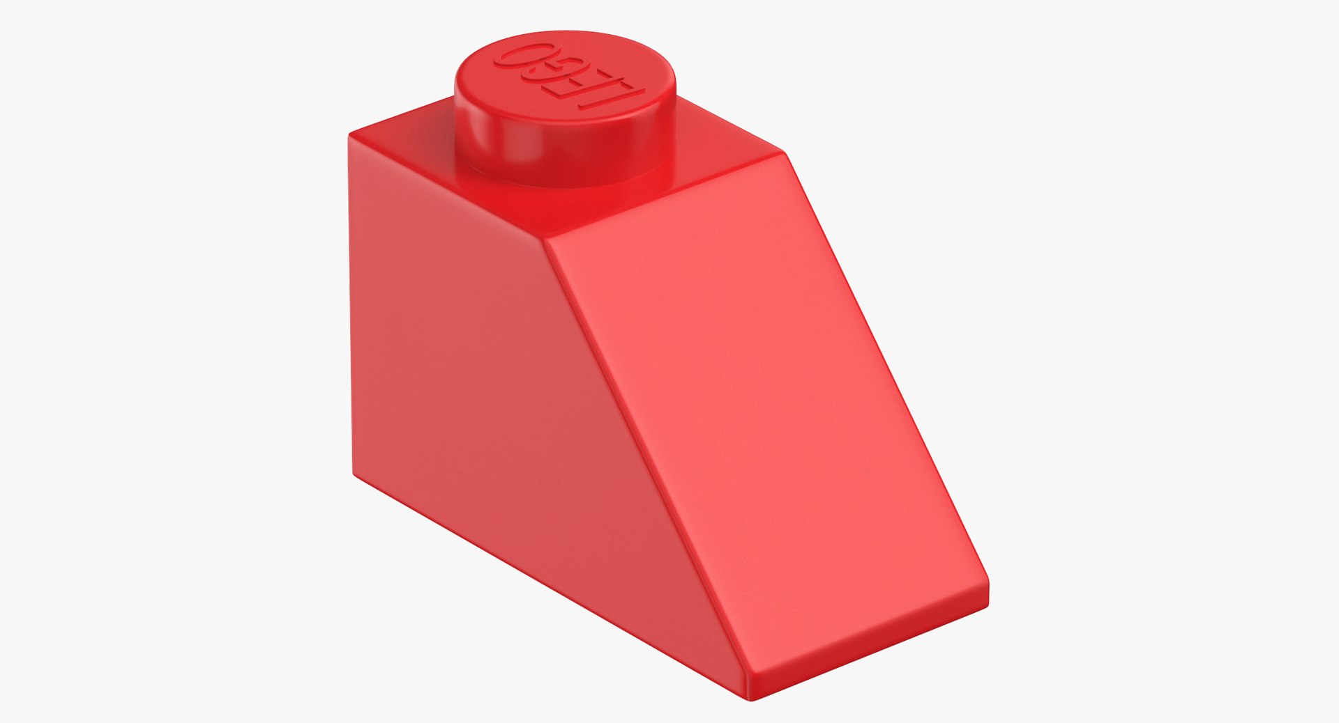 3D Lego Brick 2x1 Slope TurboSquid 1409418