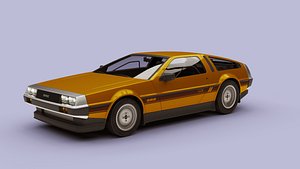 3D Dolorean Car