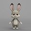 Rabbit cartoon character modeling textures