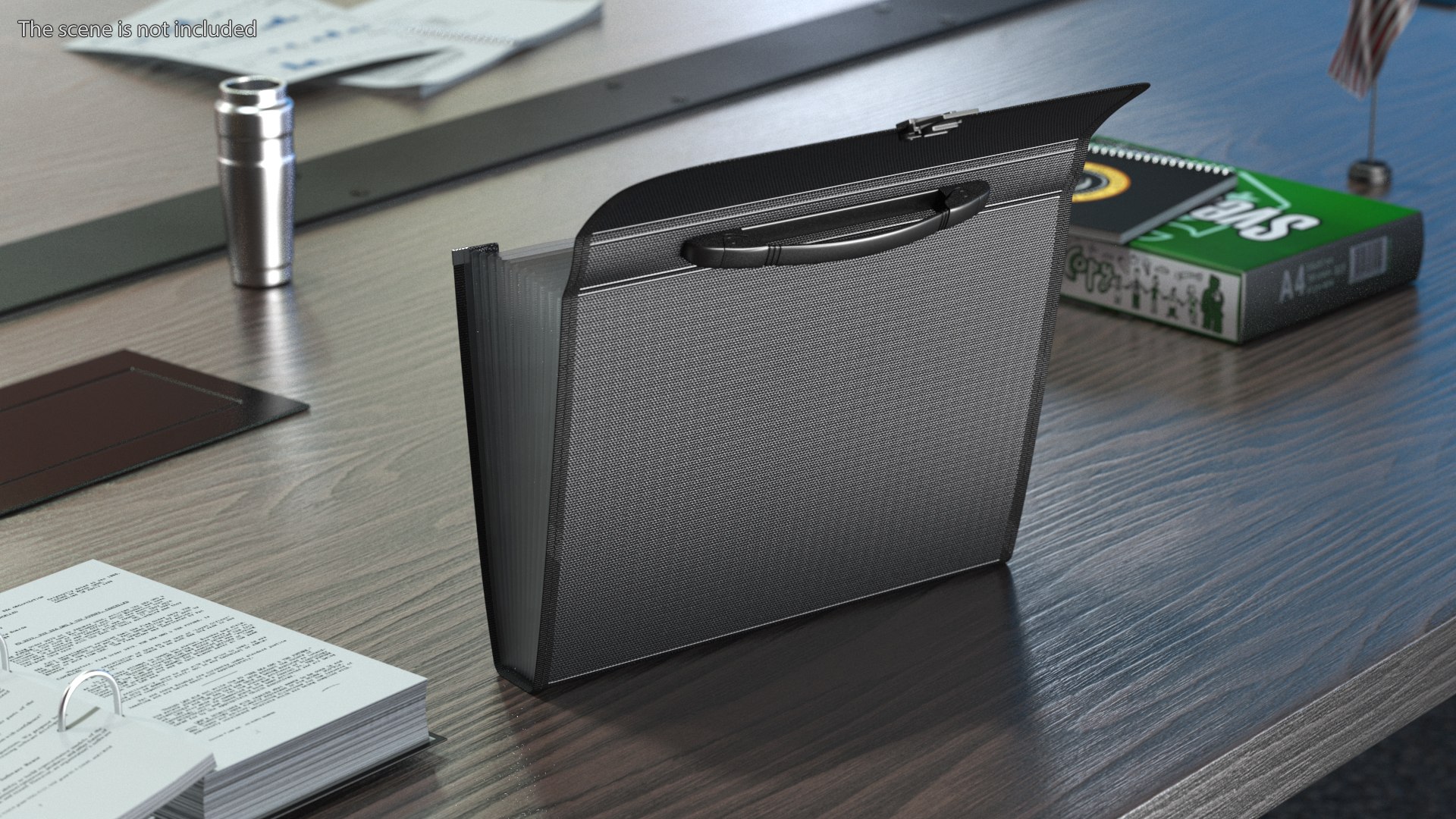 Accordion Document Holder Black Open 3D Model TurboSquid 1992608