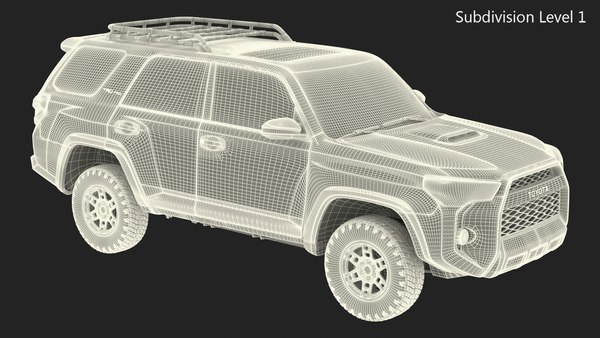 3d Toyota 4runner Trd Pro Army Green 2021 Turbosquid 1747740