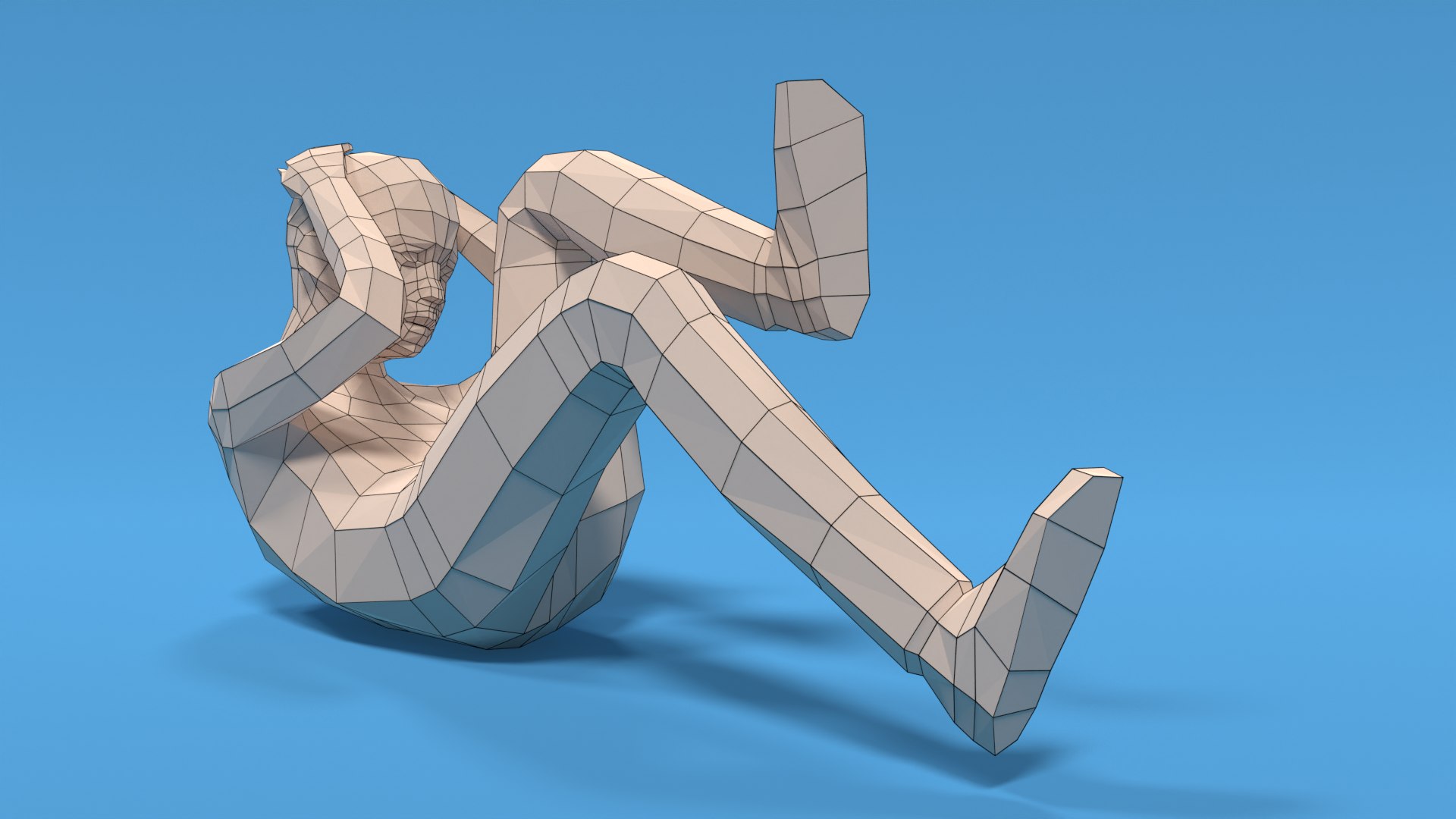 Low Poly Kid Bicycle Crunch 3D - TurboSquid 1907559