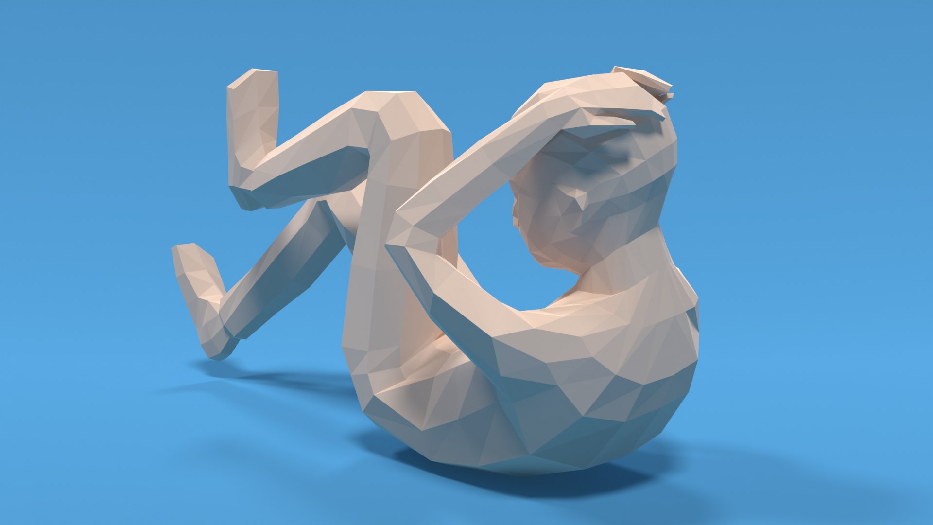 Low Poly Kid Bicycle Crunch 3D - TurboSquid 1907559