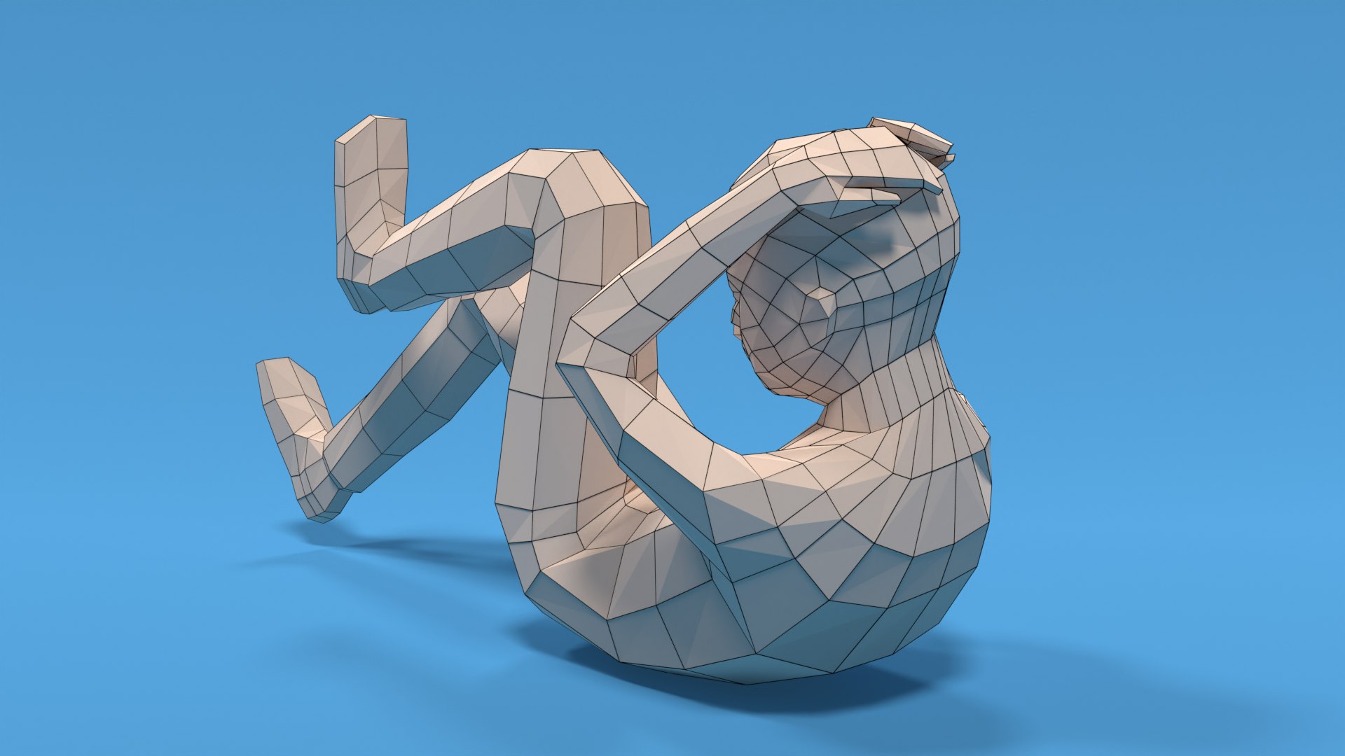 Low Poly Kid Bicycle Crunch 3D - TurboSquid 1907559