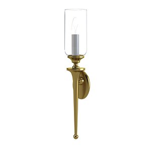 3d model wall lamp tall