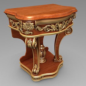 3D console table model