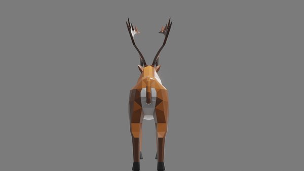 modelo 3d Modelo de reno Low Poly - TurboSquid 1660575