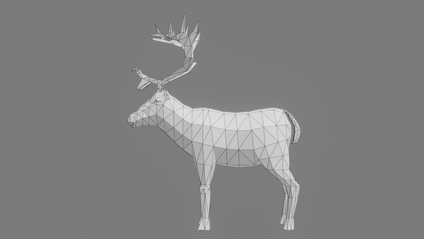 modelo 3d Modelo de reno Low Poly - TurboSquid 1660575