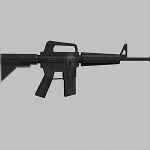 m16 rifle 3d model