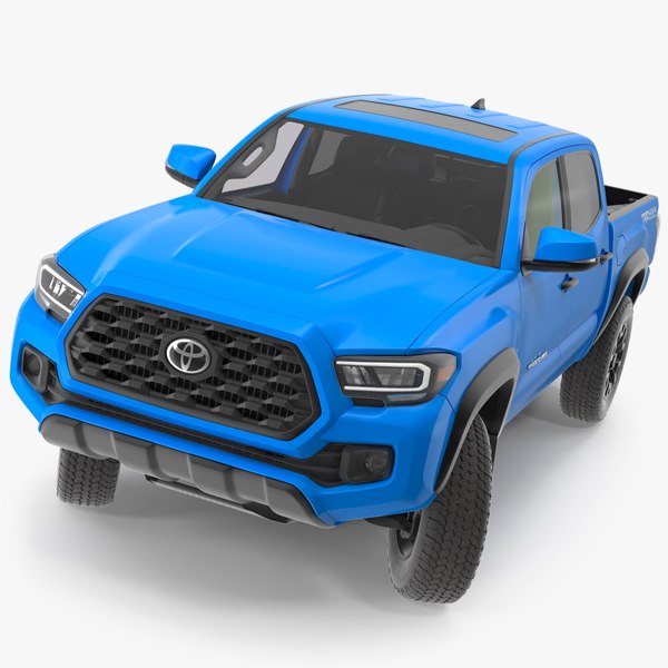 Toyota Tacoma Trd Off Road Voodoo Blue 2021 Rigged 3d Modell