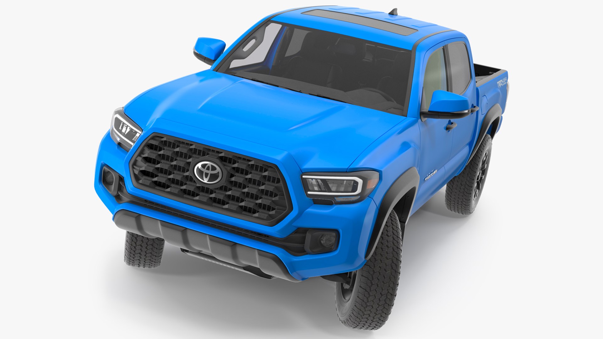 Toyota Tacoma TRD Off Road Voodoo Blue 2021 Rigged 3D model preview