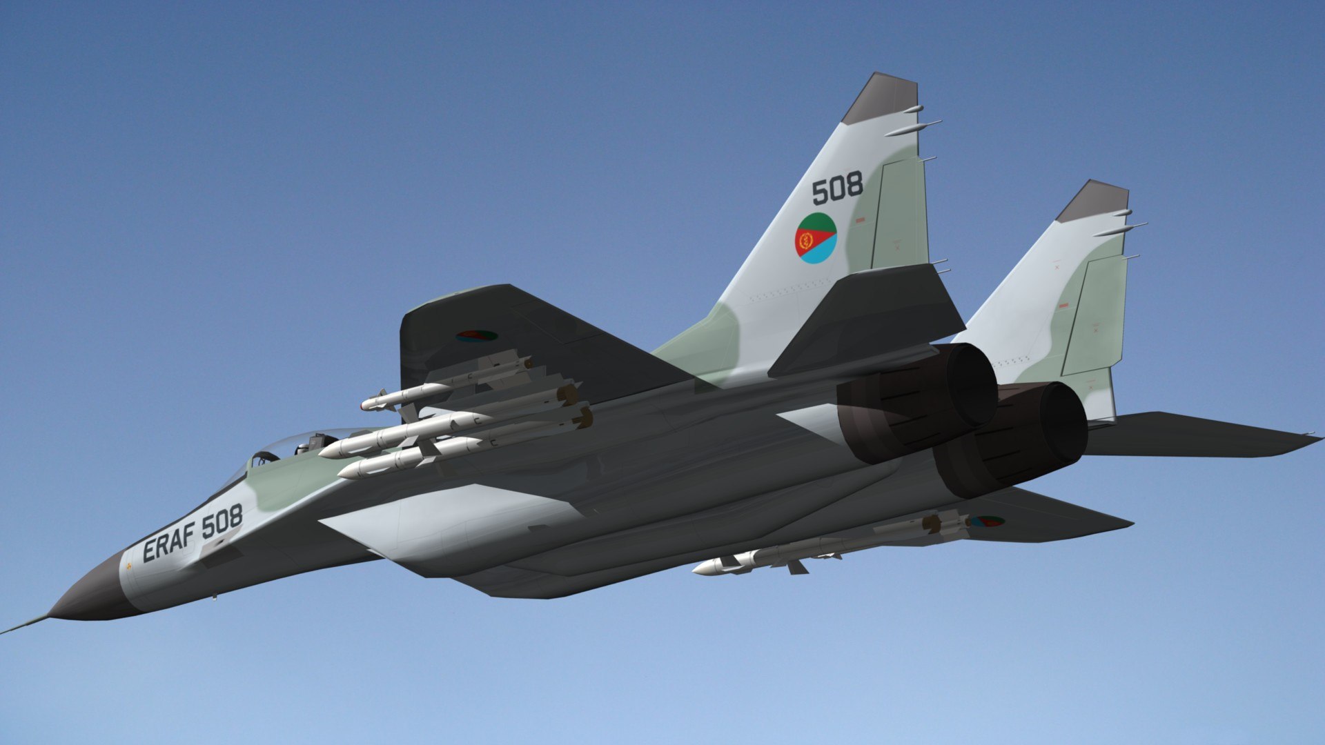 Mikoyan Air Force 3D Model - TurboSquid 1702164