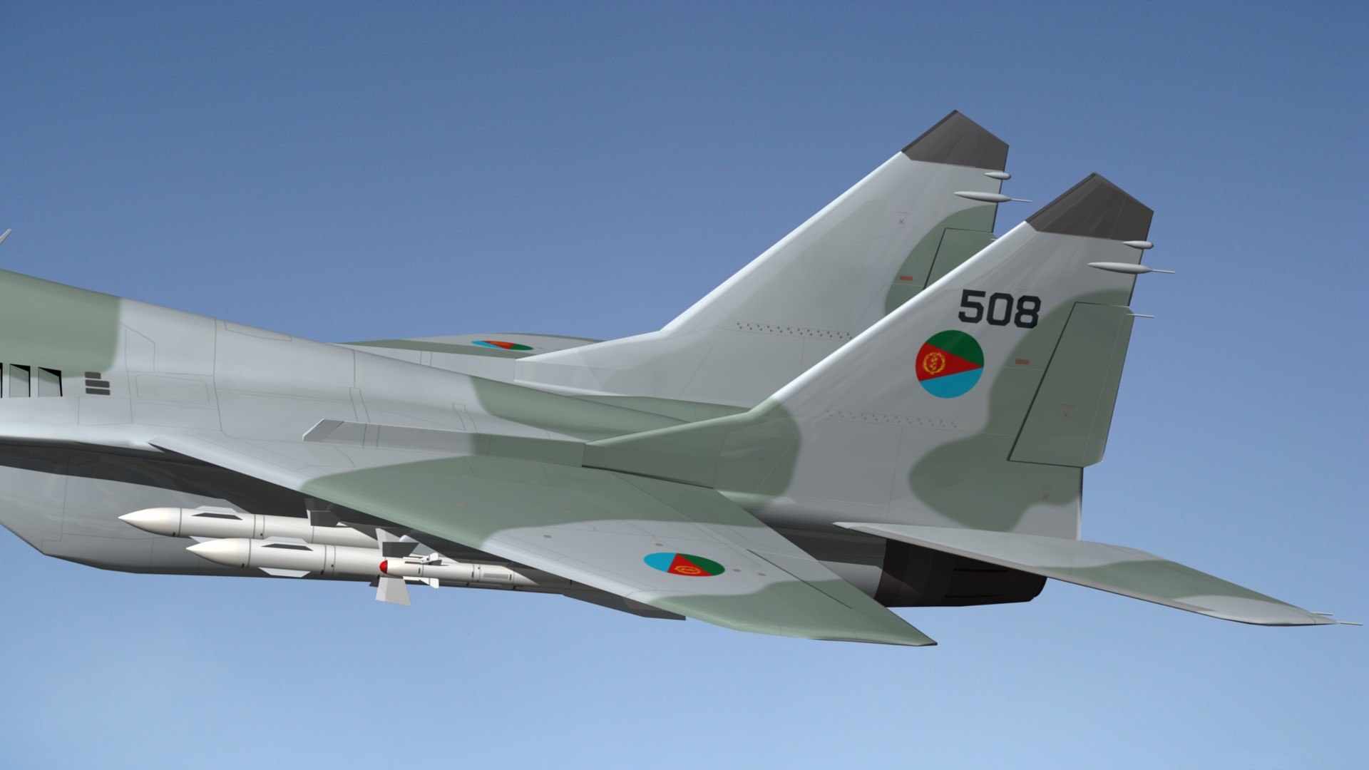 Mikoyan Air Force 3D Model - TurboSquid 1702164