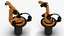 Industrial Robot Arm Kuka KR 60-4 on Stand Rigged for Maya