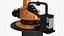 Industrial Robot Arm Kuka KR 60-4 on Stand Rigged for Maya