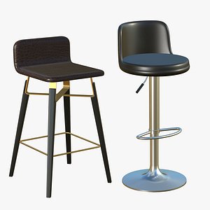 3D Stool Chair V256