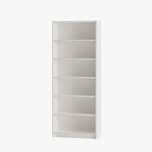 3D IKEA Billy Bookcase - white