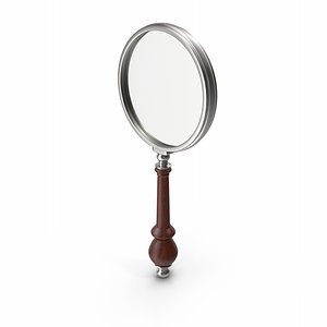 3D Magnifying Glass Silver