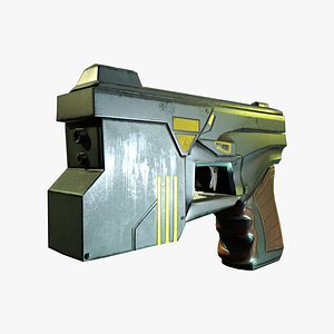 3D laser gun model