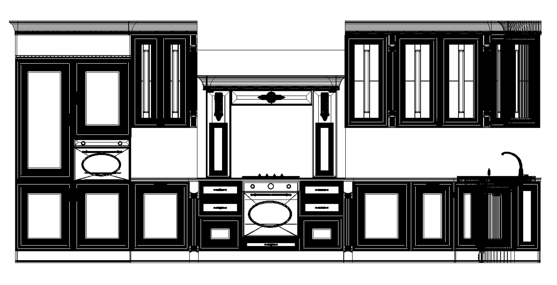 3d model kitchen galliano