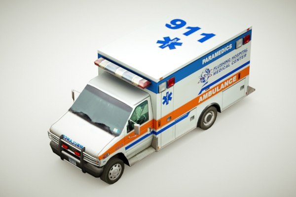 3d model generic ambulance games