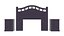 Classic Arch Headboard with Nightstand Set