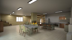 3d living room model