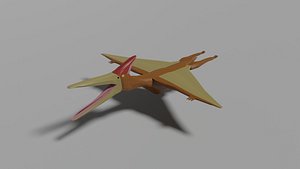 Low-poly Pteranodon 3D model