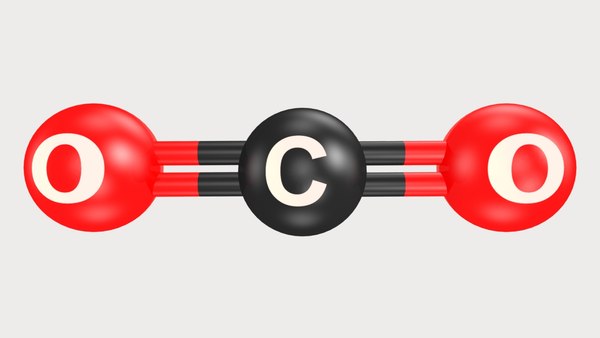 carbon dioxide 3d obj