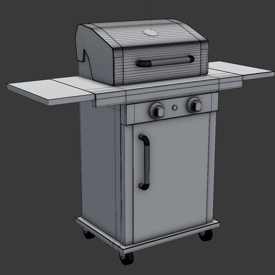 3D portable grill model - TurboSquid 1339757