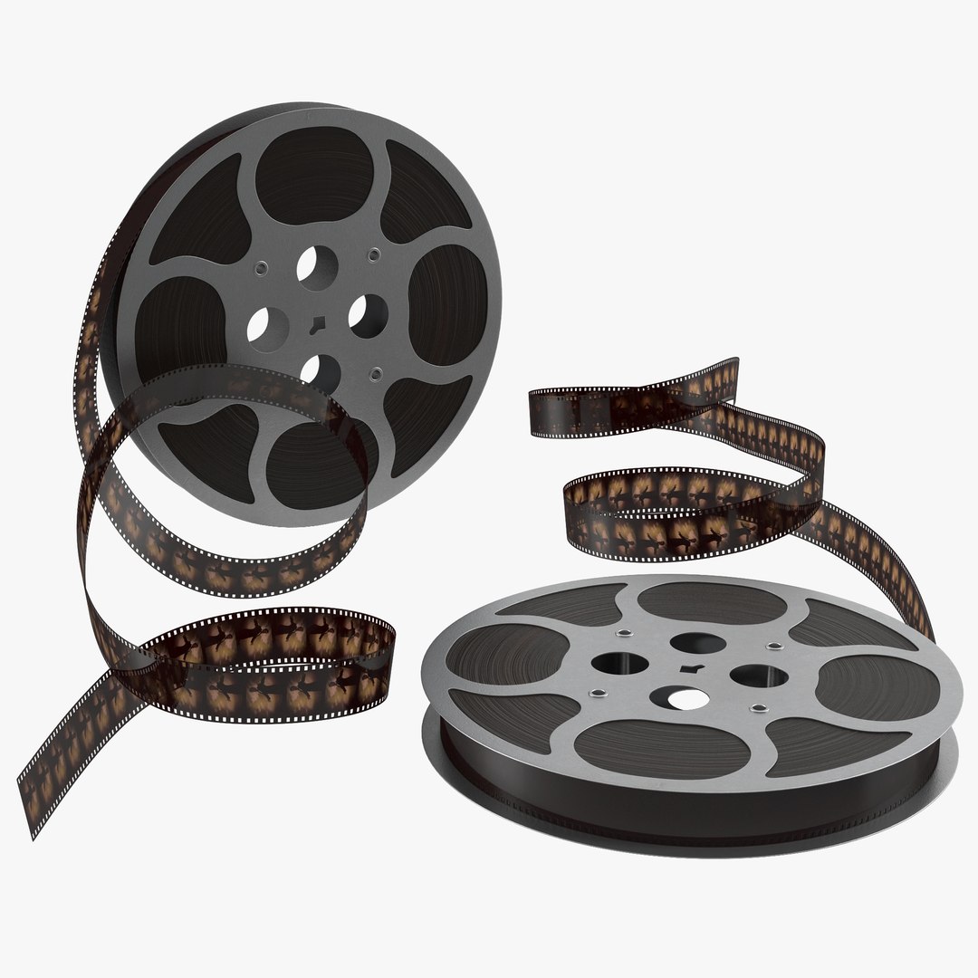 Video Film Reel 3D Models Set 3 3D model preview