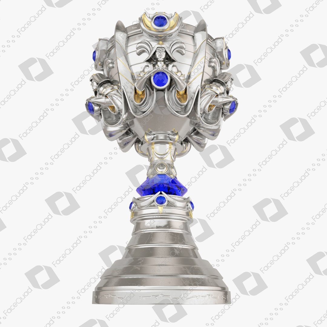 League of Legends World Championship Summoner's Cup Trophy 3D Model