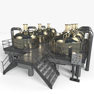 brewery scene 3d max