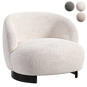 3D Pebble chair by Nature design model
