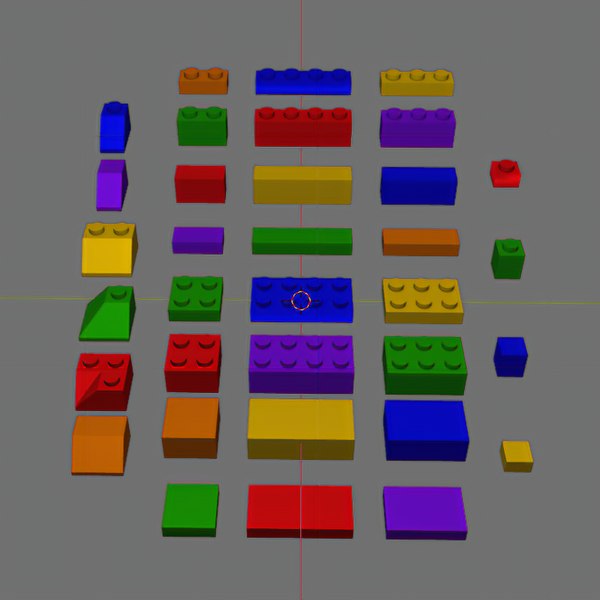 modèle 3D de Blocs de base Lego - TurboSquid 2113852