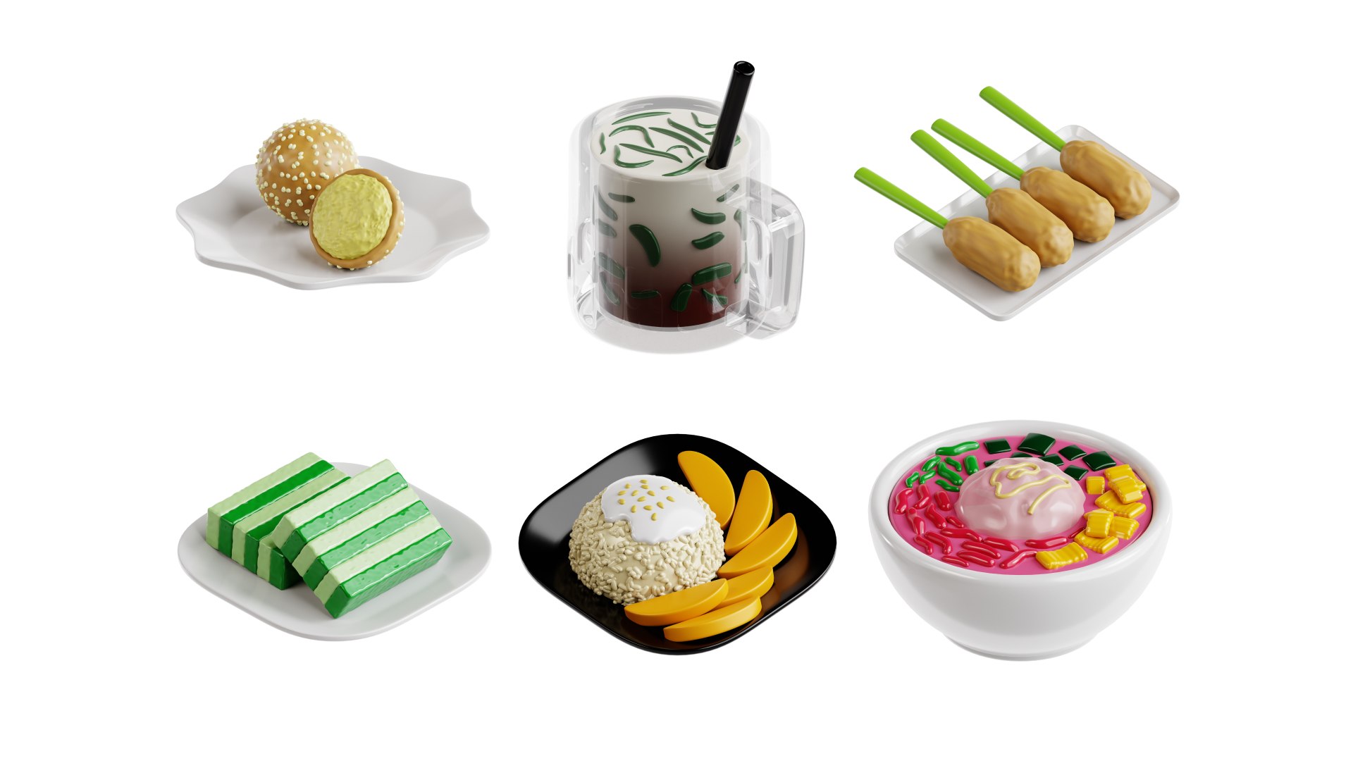 3D Traditional Snacks - TurboSquid 2294539
