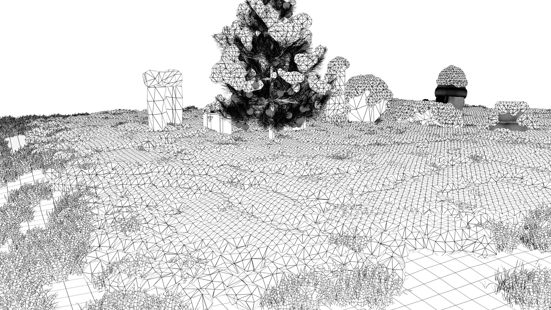 Christmas Winter Landscape 3D Model - TurboSquid 2002274