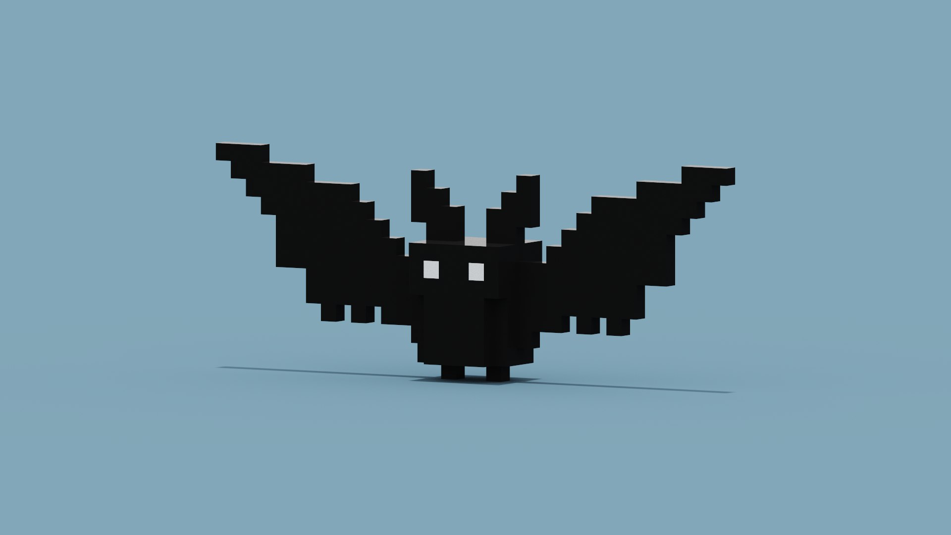 3D Voxel Bat Model - TurboSquid 1955624