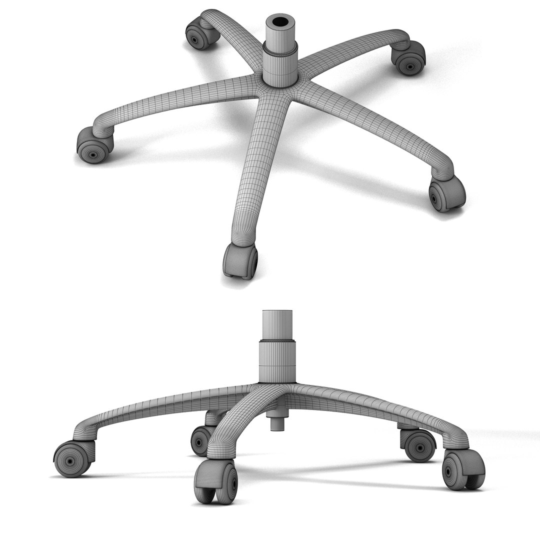 Office Chair Base 3D TurboSquid 1863641