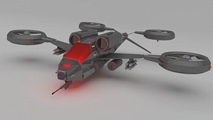 3ds max helicopter futuristic