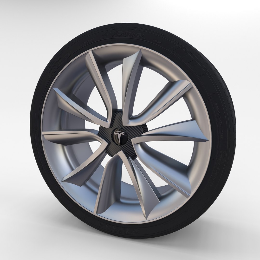 3d Model Tesla 3 Rim