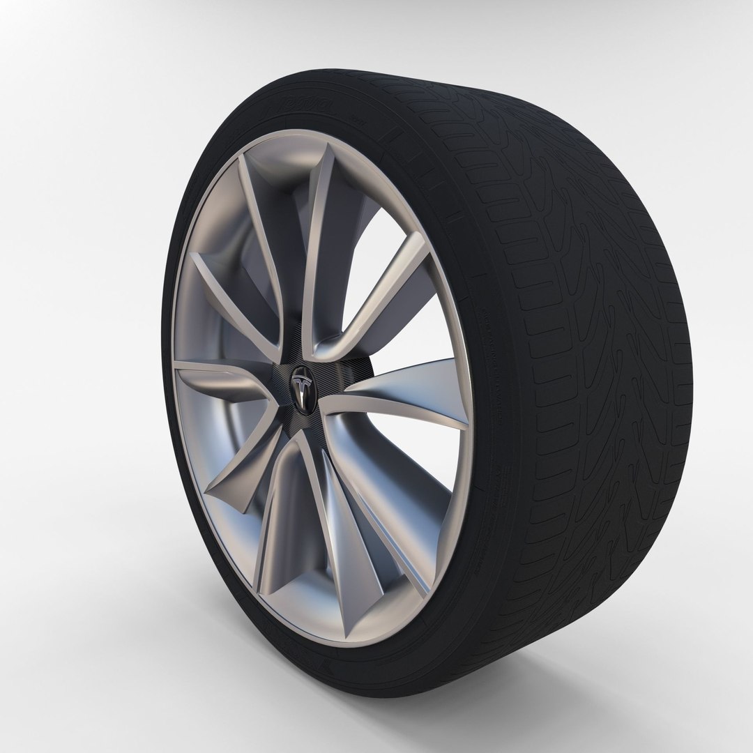 3d Model Tesla 3 Rim