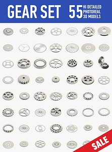 3d model of gears