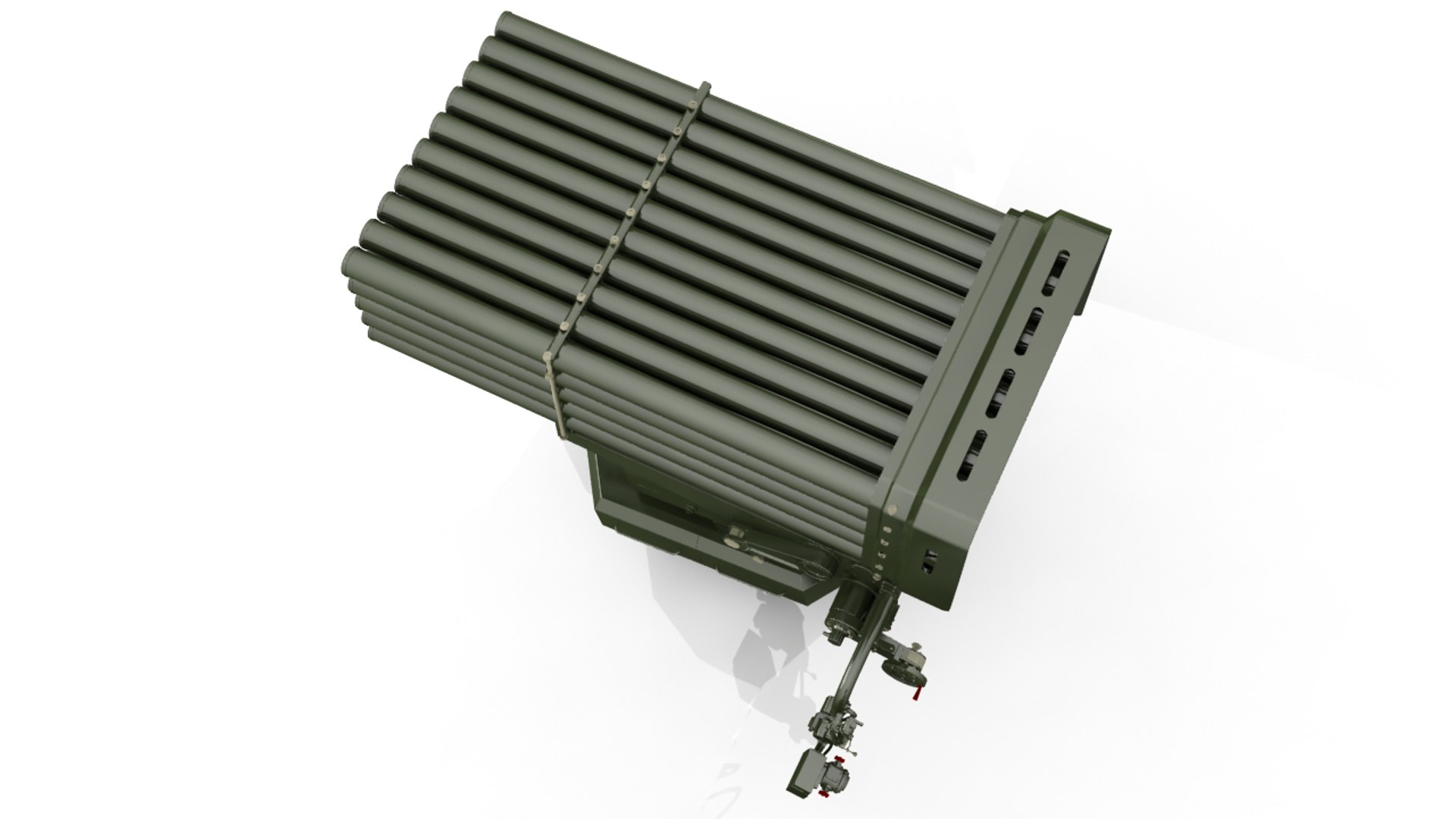 3D Multiple rocket launcher system TurboSquid 2127484