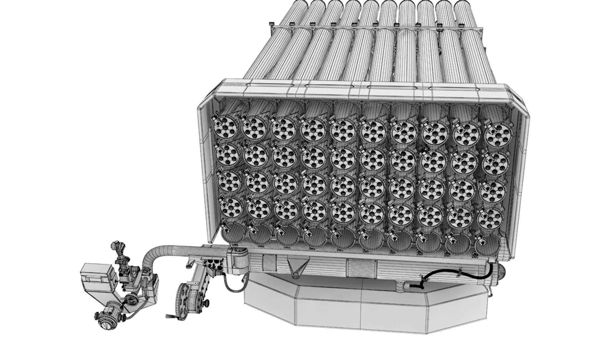 3D Multiple Rocket Launcher System TurboSquid 2127484