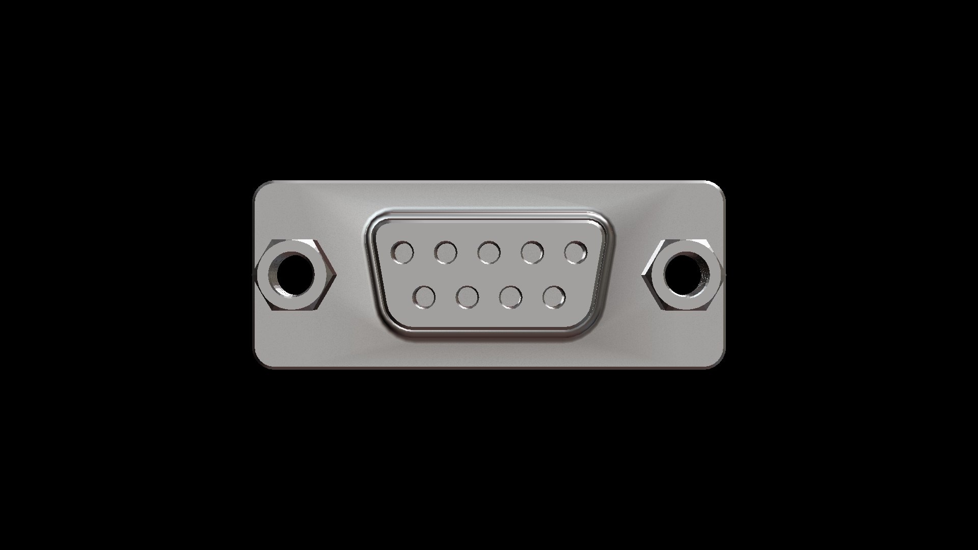 3D Model De-9 Ports - TurboSquid 1224961